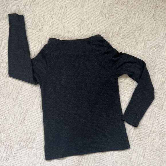 STANDARD James Perse long sleeve cowl top in charcoal grey 
Size 2/ small-medium - Picture 10 of 15